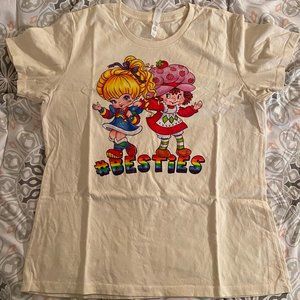 Rainbow Brite Strawberry Shortcake Besties Fitted T-shirt XXL